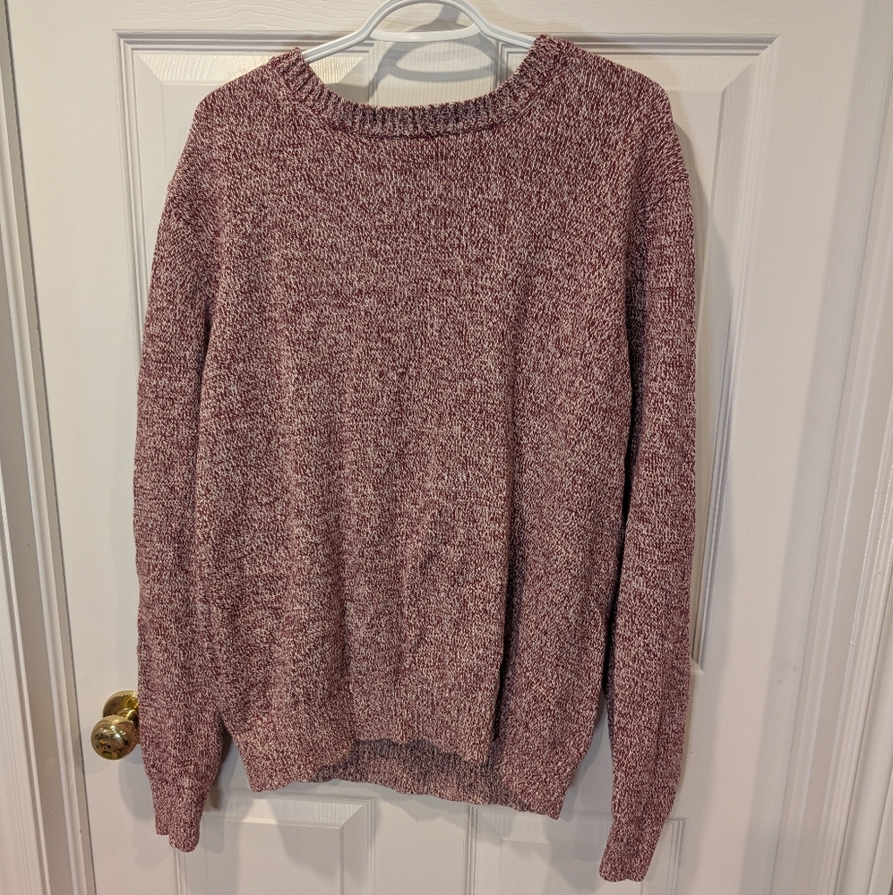 St. John's Bay Womens Burgundy Crewneck Sweater